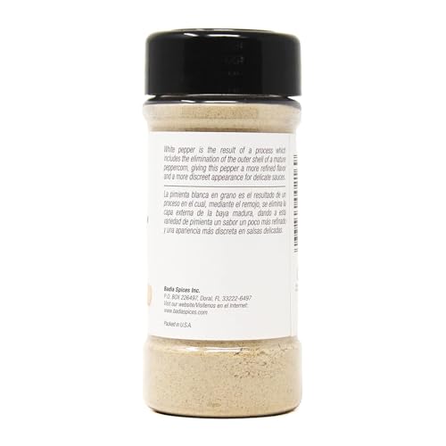 Badia Ground White Pepper texture closeup highlighting fine grind