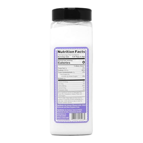 Badia iodized salt fine crystals dissolve evenly for cooking
