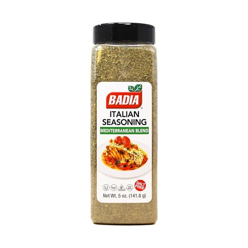 Badia Italian Seasoning jar label closeup showing consistent flavor.