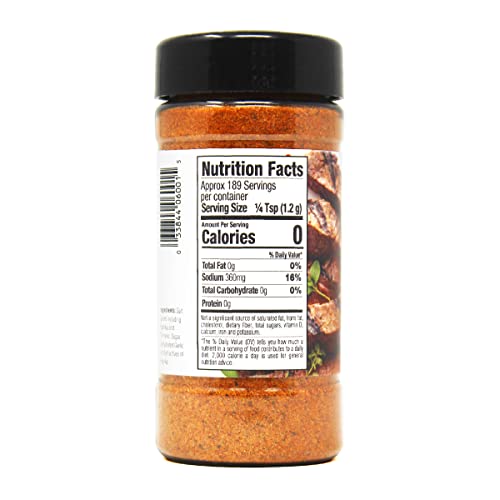 Close-up of Badia Kingsford Original seasoning bottle label highlighting gluten-free and kosher attributes