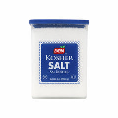 Badia Kosher Salt 8oz bottle for everyday seasoning and consistent flavor