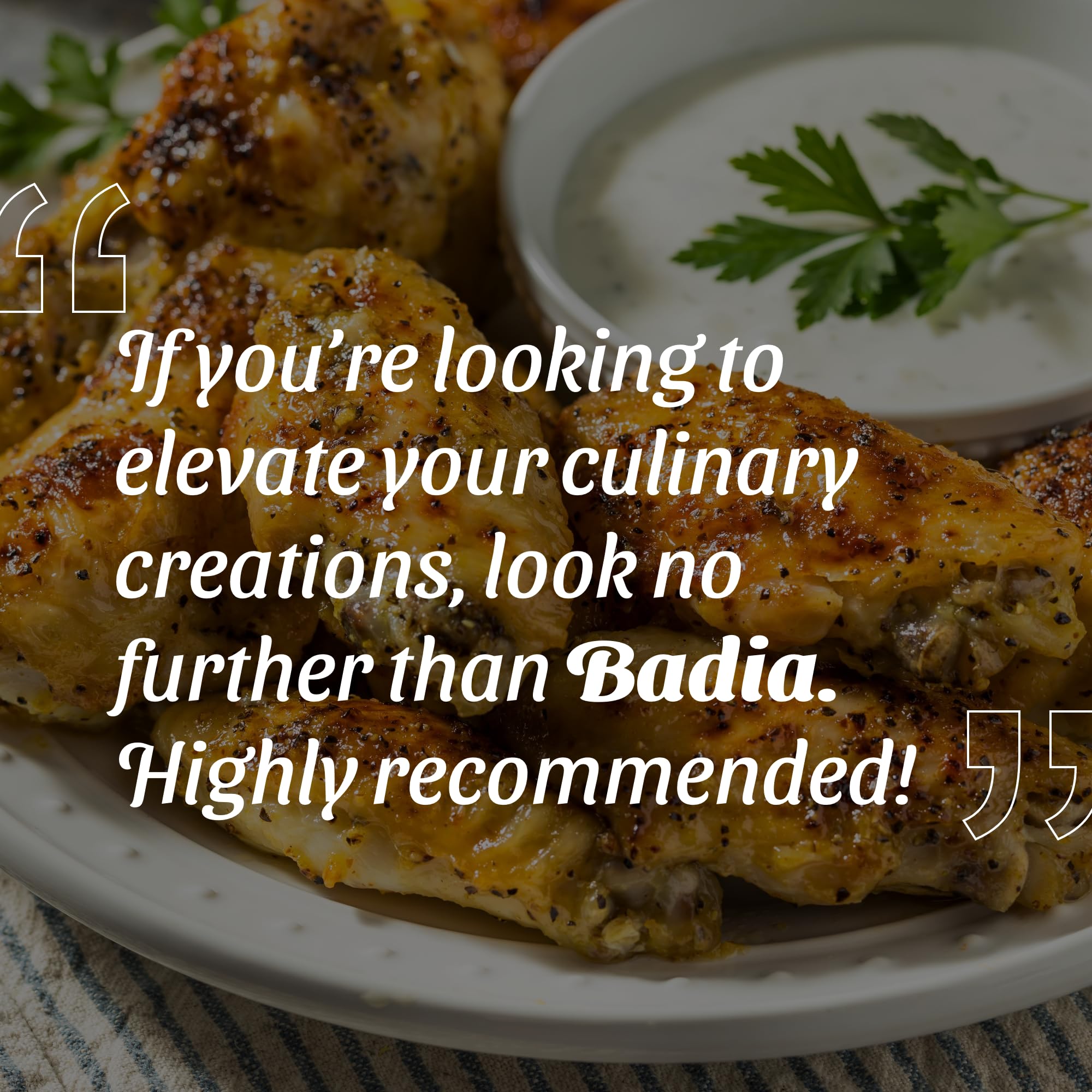 Badia Lemon Pepper Seasoning over roasted vegetables for vibrant taste.