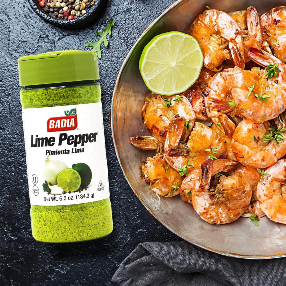 Badia Lime Pepper Seasoning adds citrus kick to marinades and dressings.