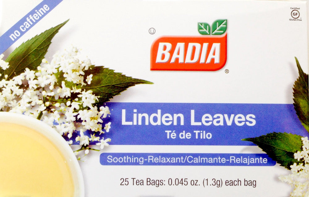 Badia Linden Leaves Tea bags packaging, two-pack convenient for daily use