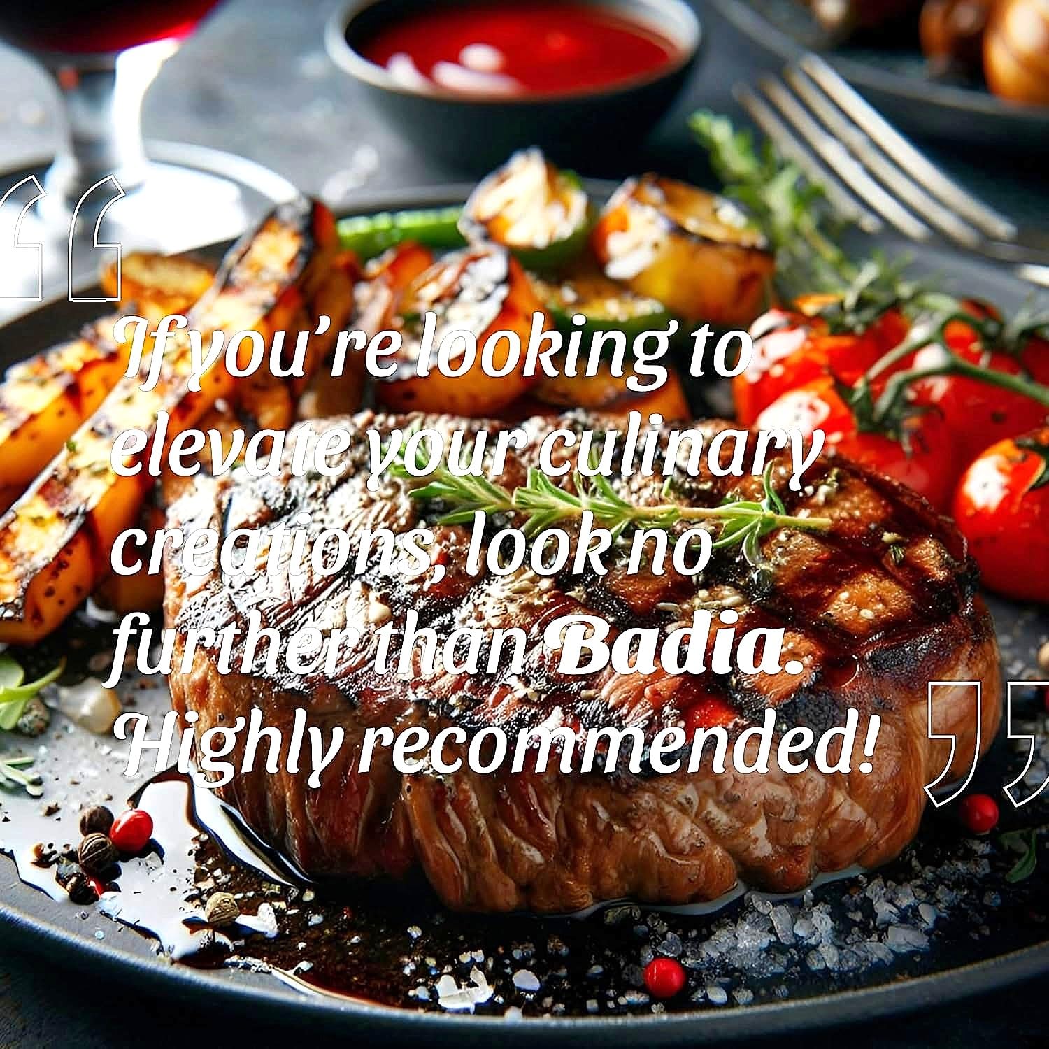 Badia Louisiana Cajun Seasoning seafood dish enhancing shrimp or fish with bold spice.