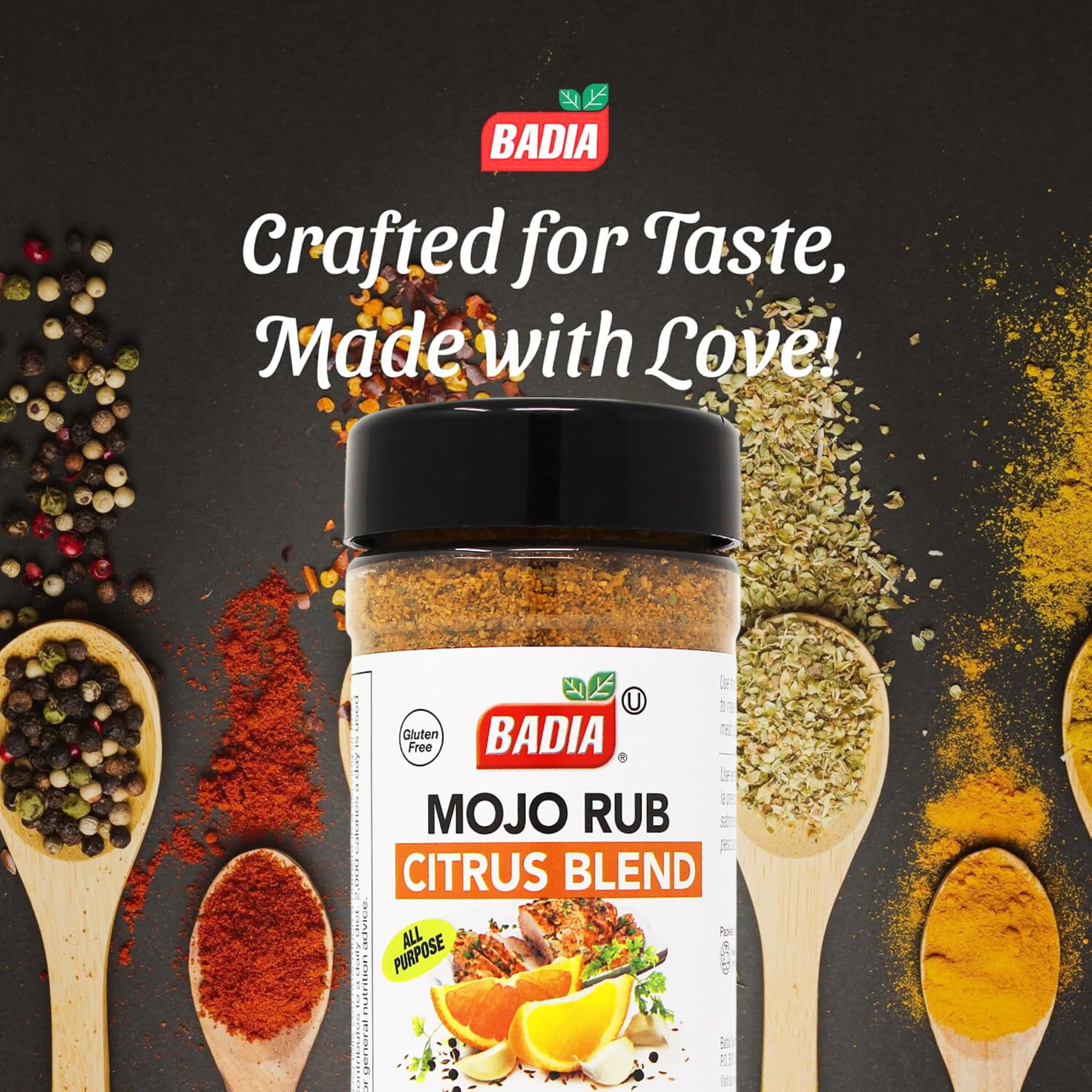 Badia Mojo Rub Citrus Blend on a grilled steak for a tangy crust