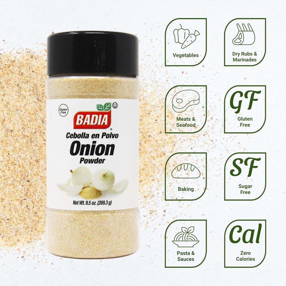 Badia Onion Powder sealed container preserving fresh aroma