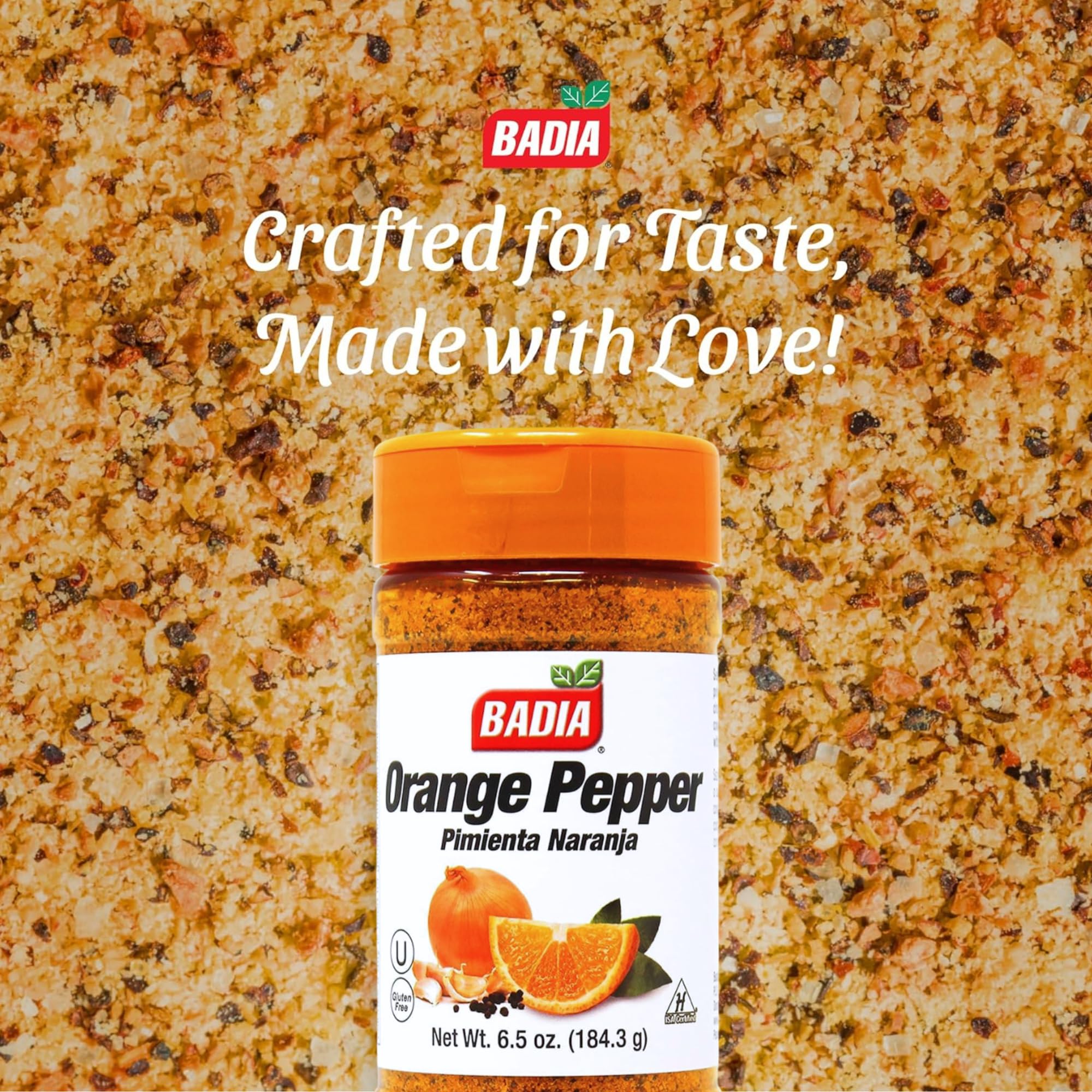 Badia Orange Pepper Seasoning grilled chicken scene, suggesting bold flavor for weeknight dinners