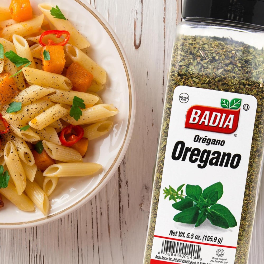 Badia Oregano on pizza enhances crust and toppings