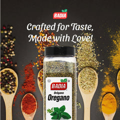 Badia Oregano atop tomato sauce adds depth and aroma