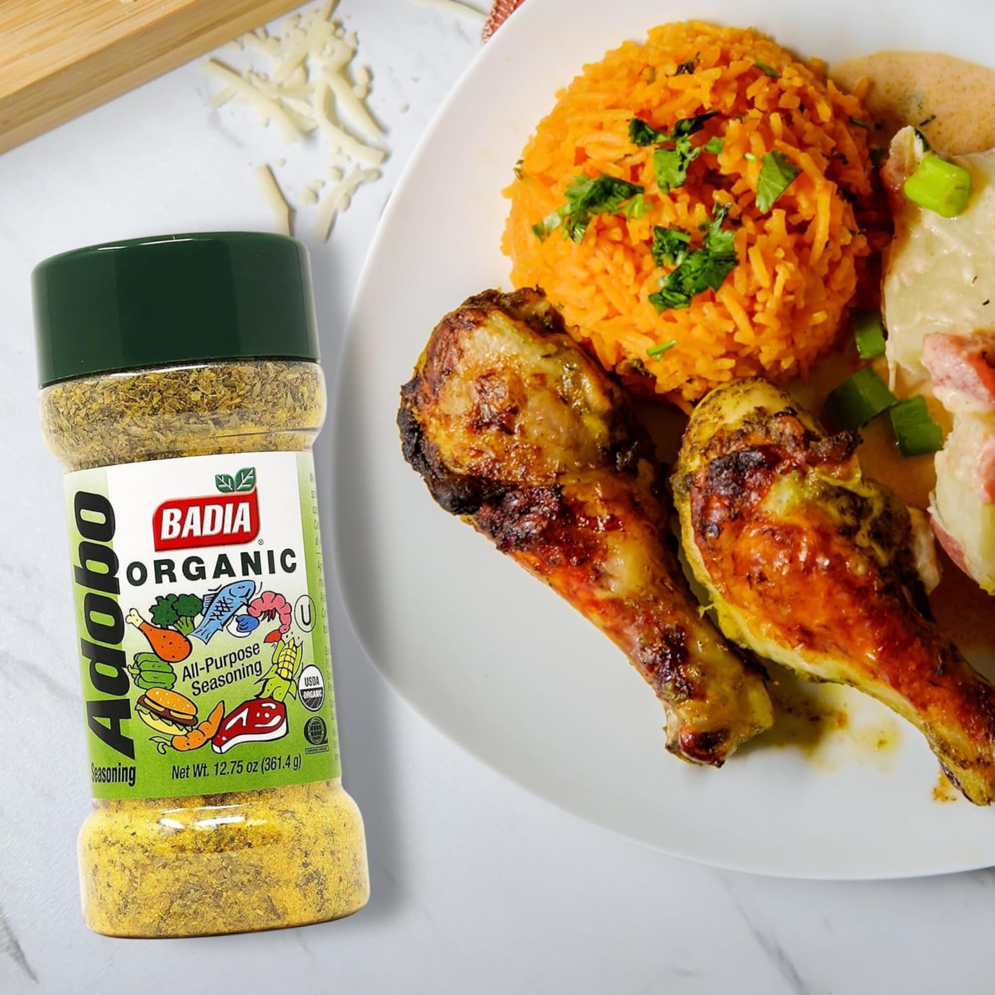 Badia Organic Adobo seasoning for grilling setup delivers bold aroma