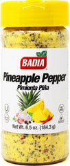 Badia Pineapple Pepper Seasoning bottle boosts poultry flavor with a tropical kick