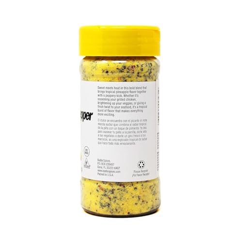 Badia Pineapple Pepper seasoning sprinkle over salad elevates fresh greens