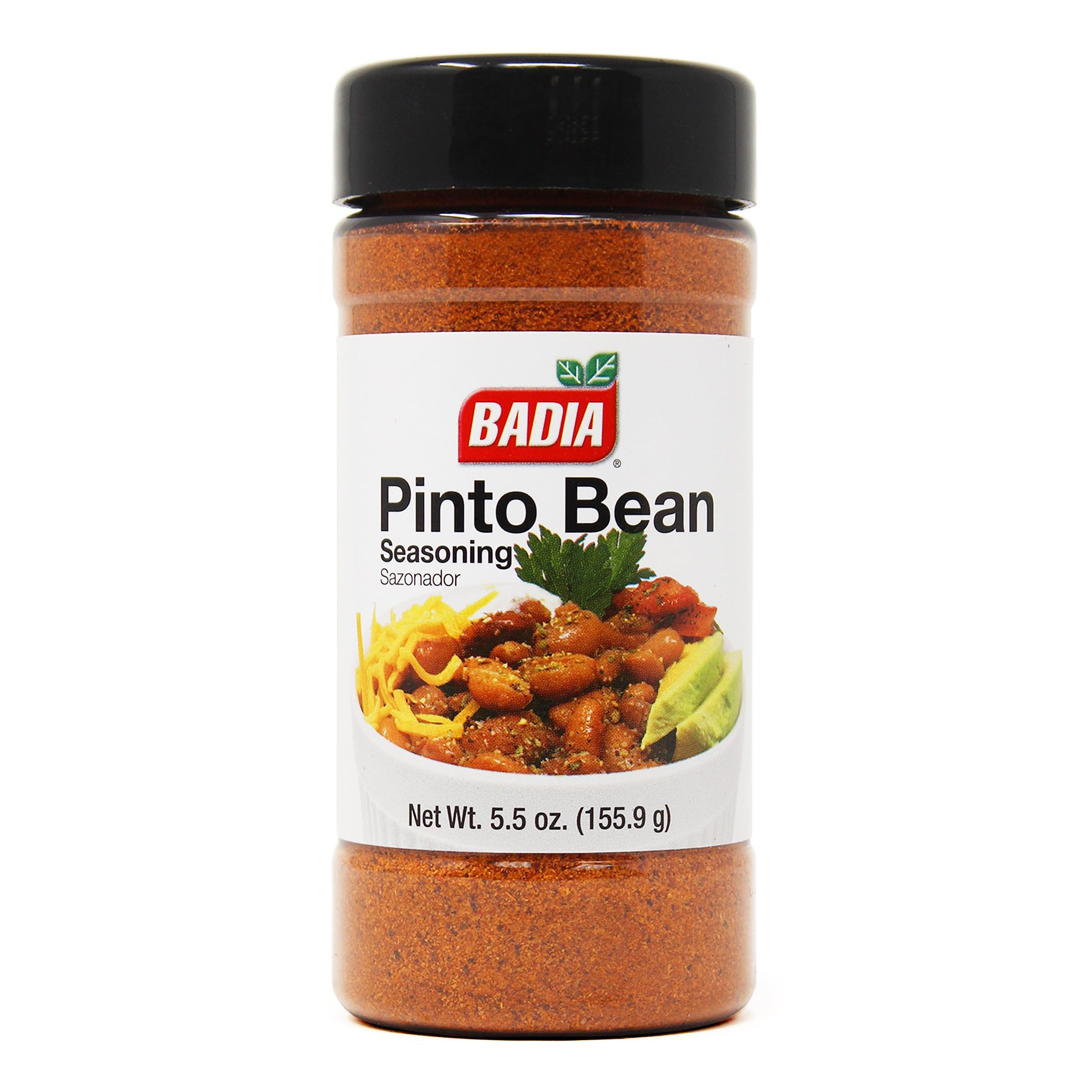 Badia Pinto Bean Seasoning bottle adds savory depth to beans.