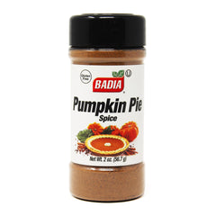 Badia Pumpkin Pie Spice jar front view for easy baking flavor