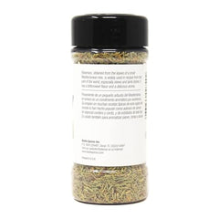 Close-up of Badia rosemary aroma highlighting earthy notes for lamb and vegetables.