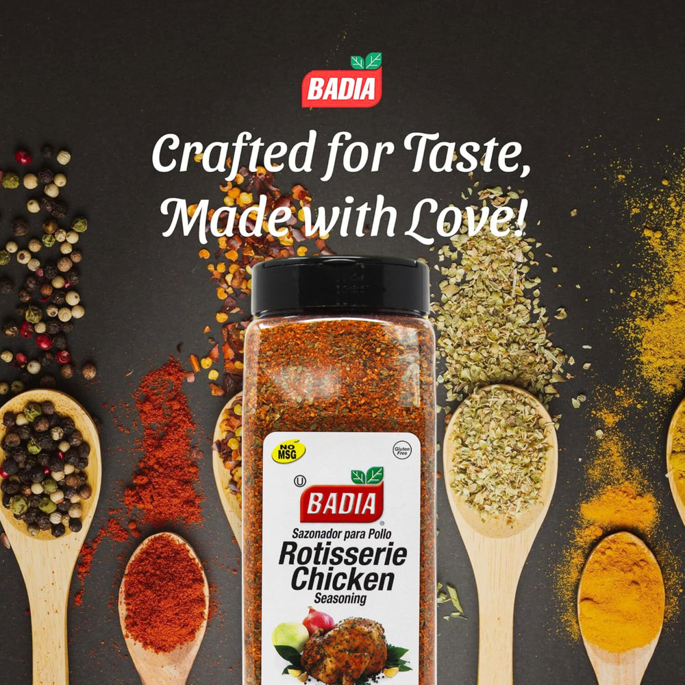 Badia seasoning on potatoes to elevate sides with depth and color.