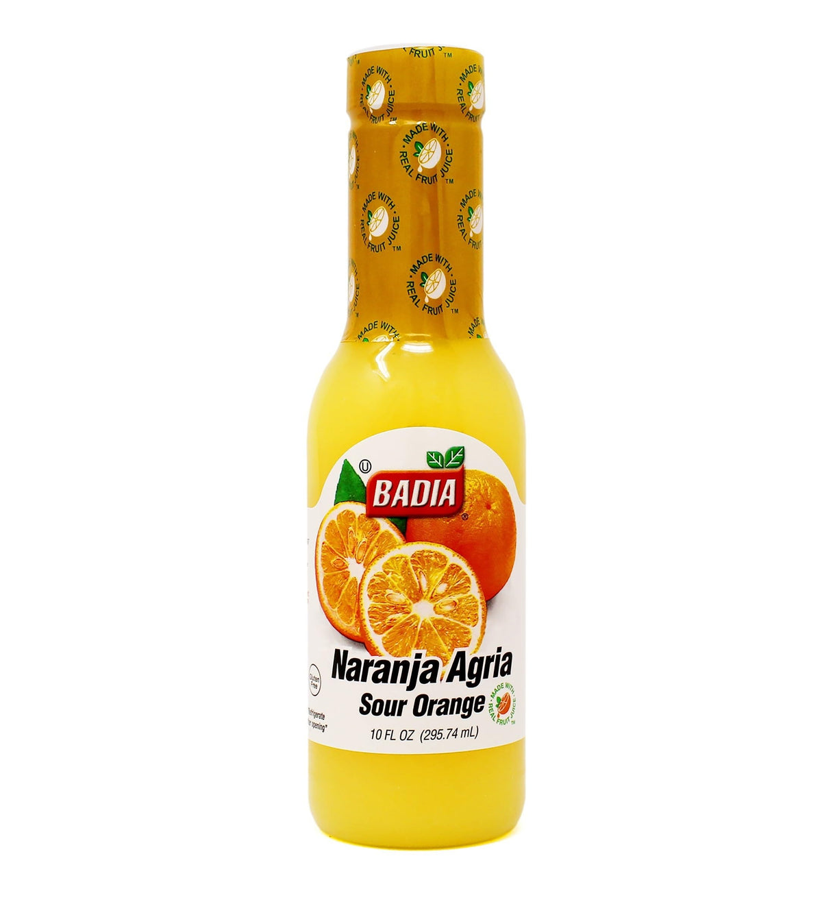 Badia Sour Orange bottle pour for quick, ready-to-use marinades.