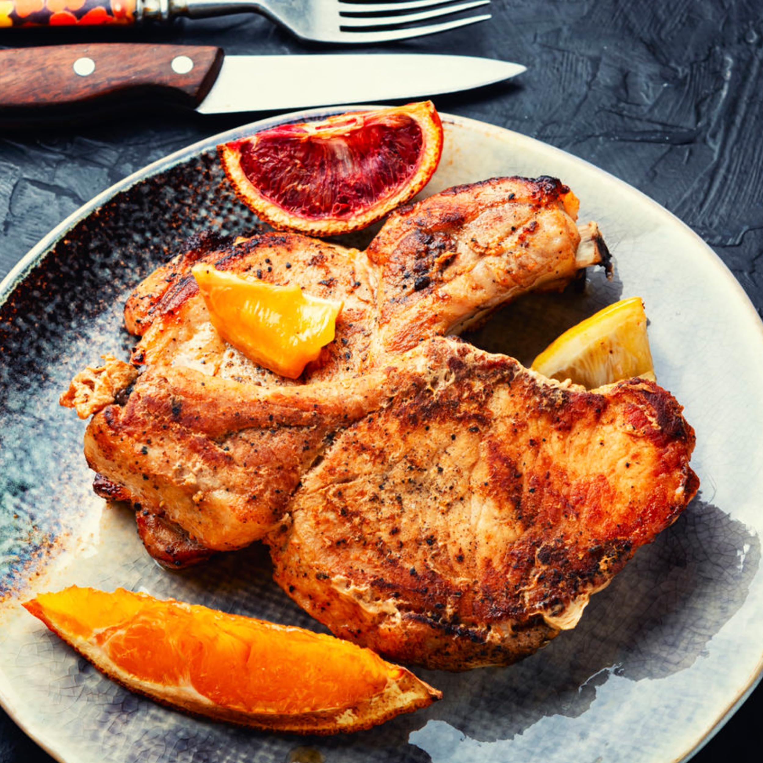 Chicken dish marinated with Badia Sour Orange Marinade for citrus depth