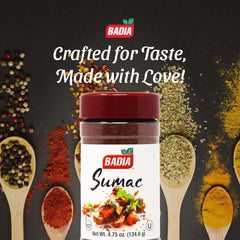 Badia Sumac Spice on salad or mezze highlights tangy finishing touch