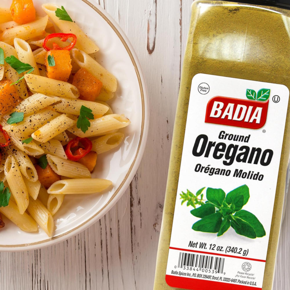 Badia tomato sauce oregano Mediterranean deepens flavor in red sauces.