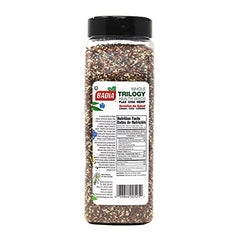 Badia Trilogy Health Seed blend with spoon, perfect yogurt topping