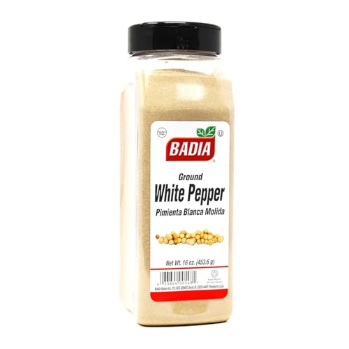 Badia ground white pepper close-up showing fine texture for refined flavor