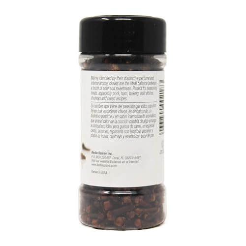 Close-up of Badia Whole Cloves releasing rich aroma for cooking