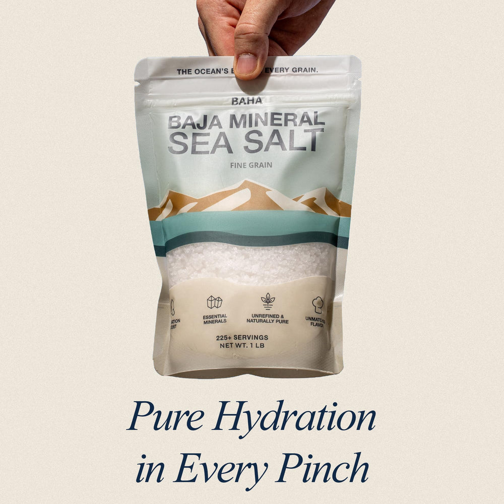 BAHA Sea Salt kitchen scene highlights sustainable sourcing.