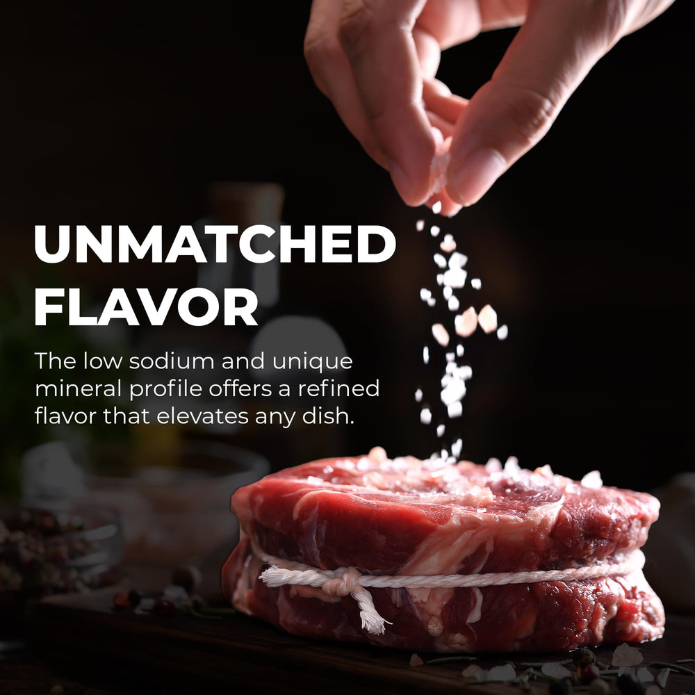 BAHA Sea Salt cooking and seasoning with lower sodium.