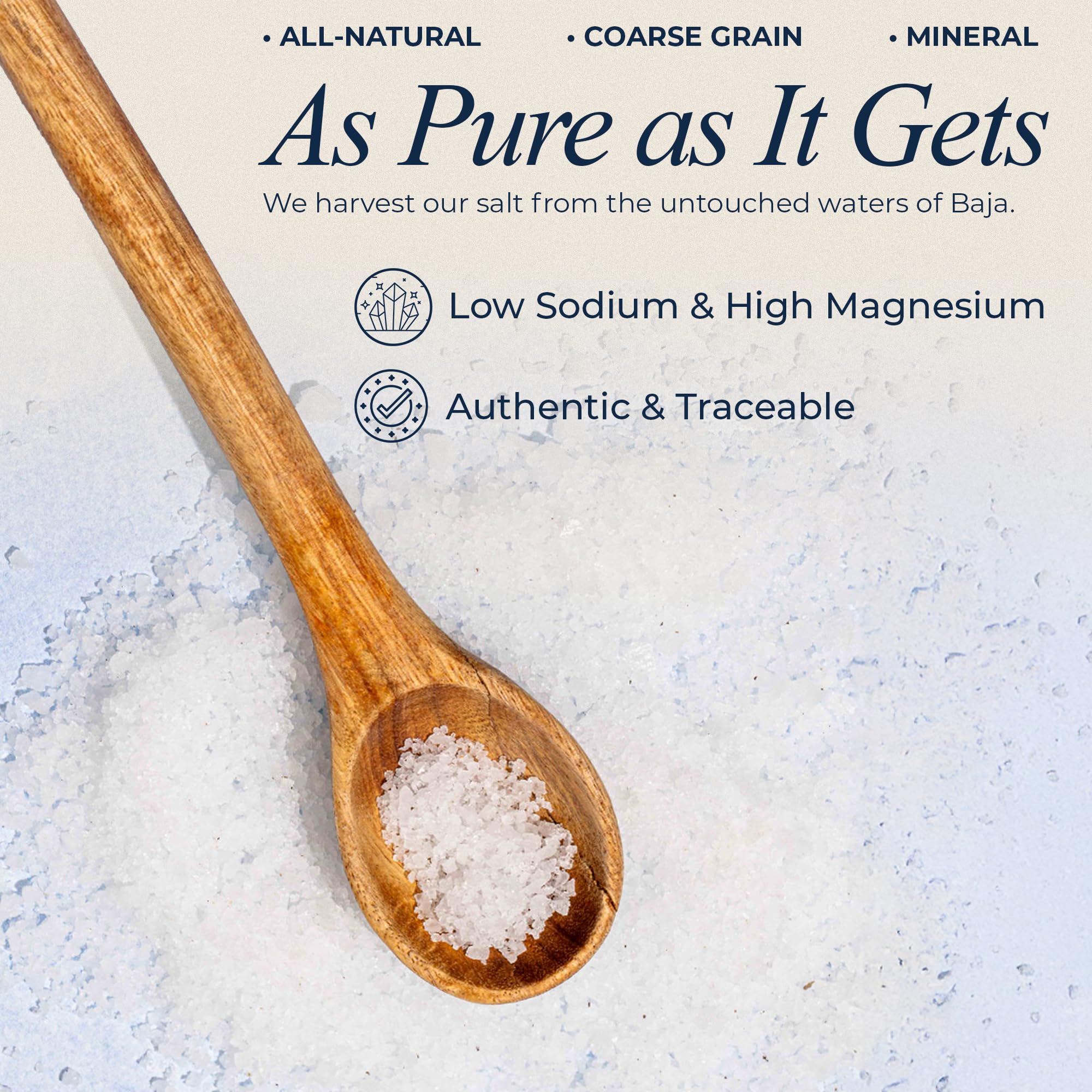 BAHA Sea Salt kosher-certified purity for vegan, keto, paleo diets
