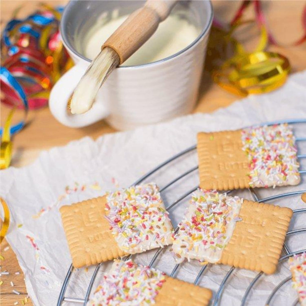 Bahlsen Leibniz butter biscuits made in Germany with traditional craftsmanship.