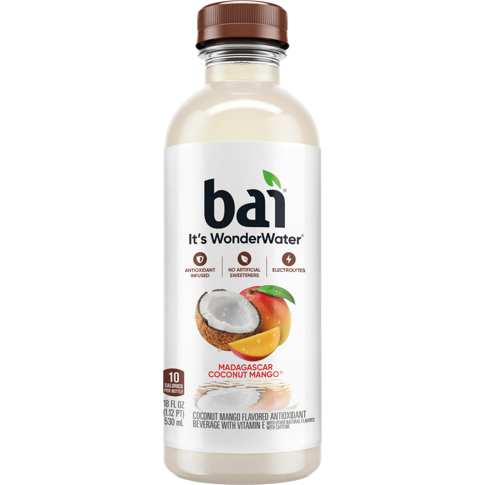 Bai 12-pack front display ideal for pantry shelves.