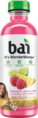Bai Rio Raspberry Tea glass presentation emphasizes crisp Raspberry-infused flavor for on-the-go