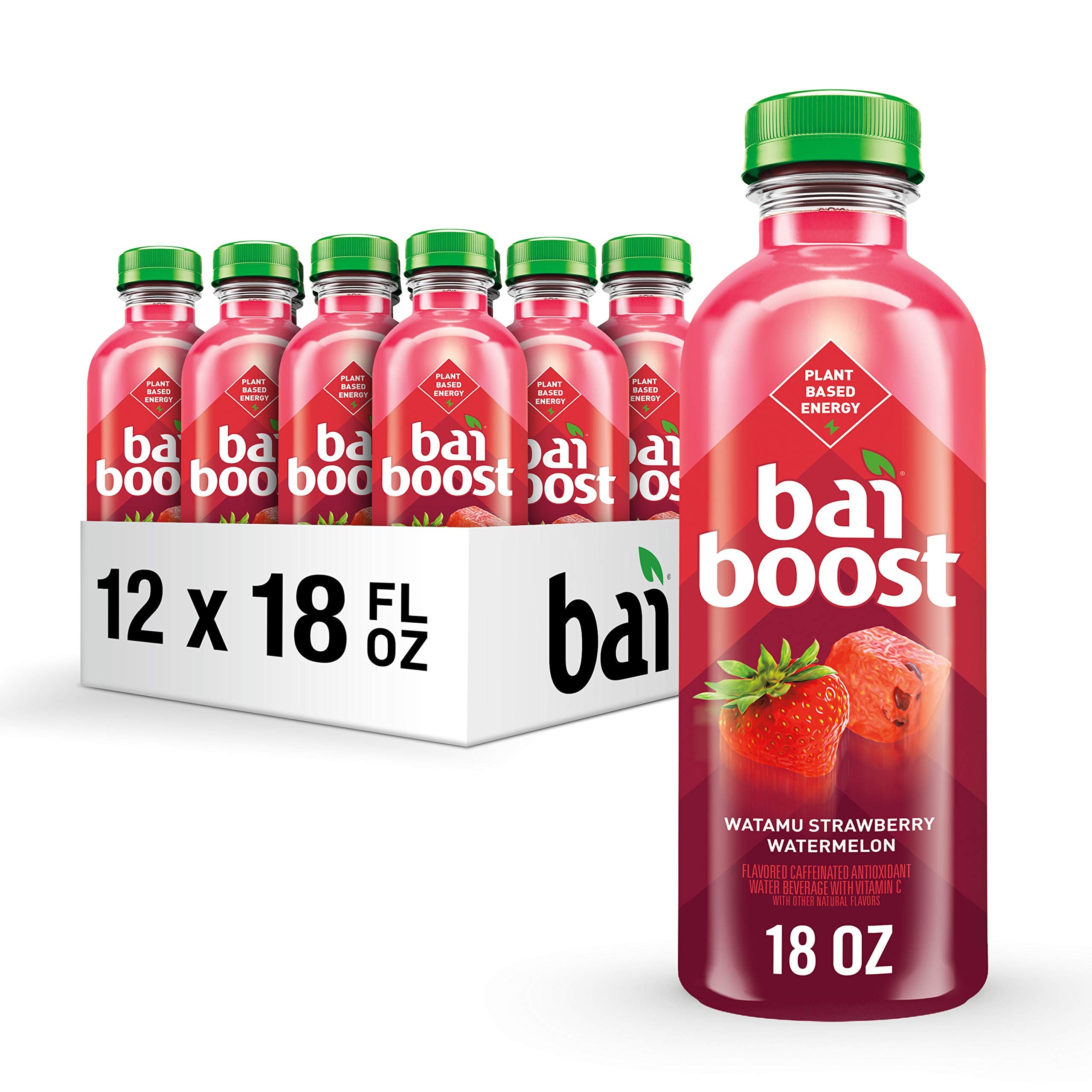 Bai Boost Watamu Strawberry Watermelon bottle for refreshing energy on the go