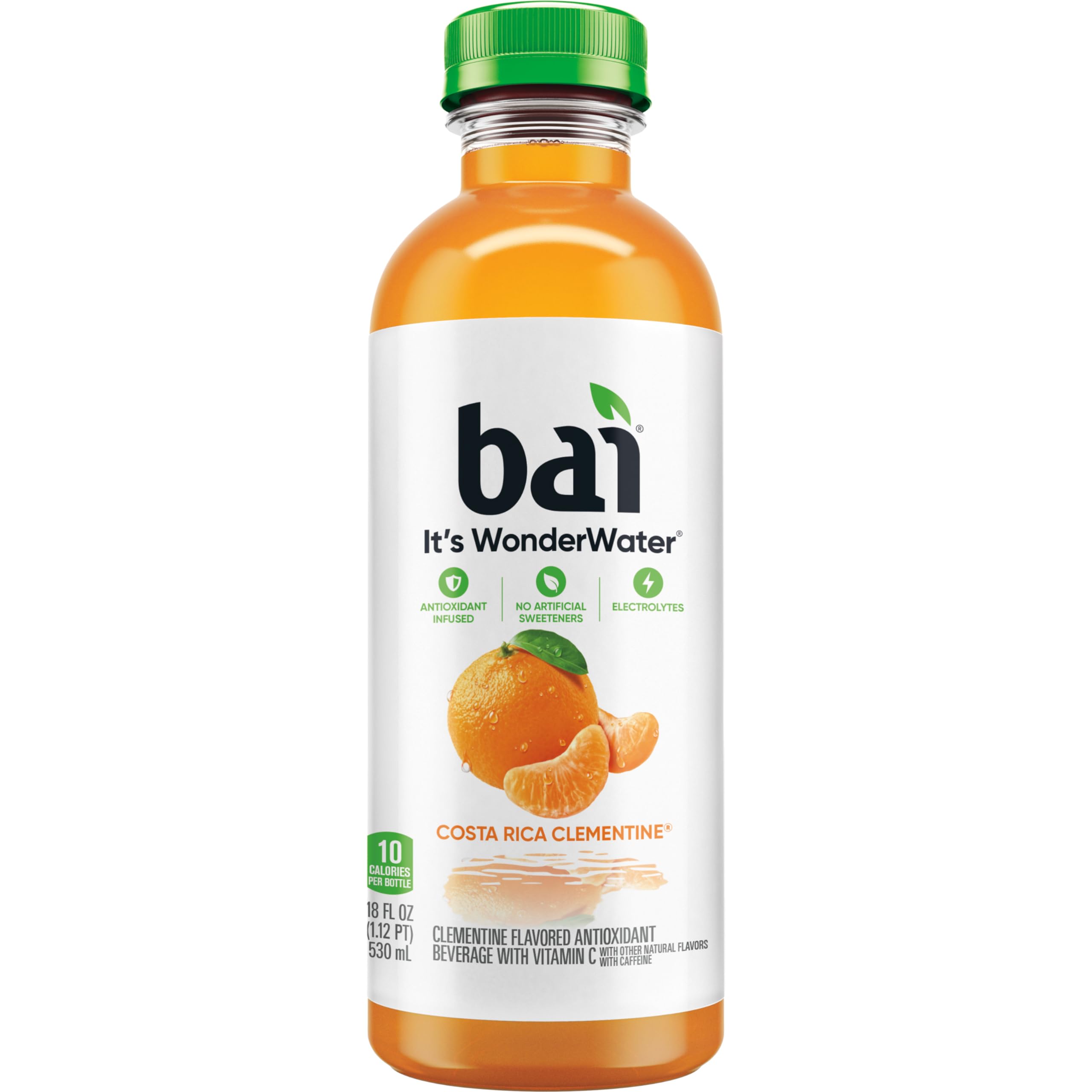 Bai Costa Rica Clementine 12-pack display is convenient for homes, gyms, and offices.