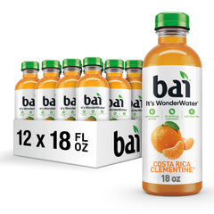 Bai Costa Rica Clementine bottle shows a bold, antioxidant-infused hydration option.
