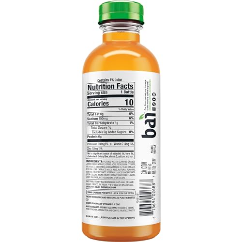 Bai Costa Rica Clementine pour demonstrates crisp flavor with electrolytes and 1 gram sugar.