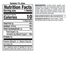 Bai Malawi Mango bottle label closeup highlights no artificial flavors or sweeteners