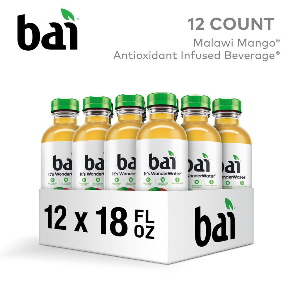 Bai Malawi Mango bottle pour captures refreshing, low-sugar hydration ready to sip