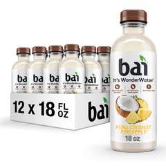 Bai Puna Coconut Pineapple bottle front highlights bold antioxidant infused hydration