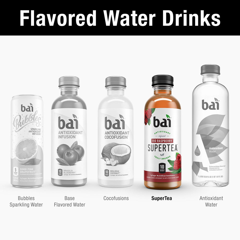 Bai Rio Raspberry 12-pack carton showcases convenient family-friendly packaging.