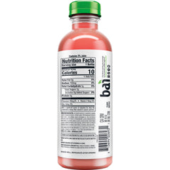 Bai São Paulo Strawberry Lemonade label close-up highlighting the brand and ingredients.