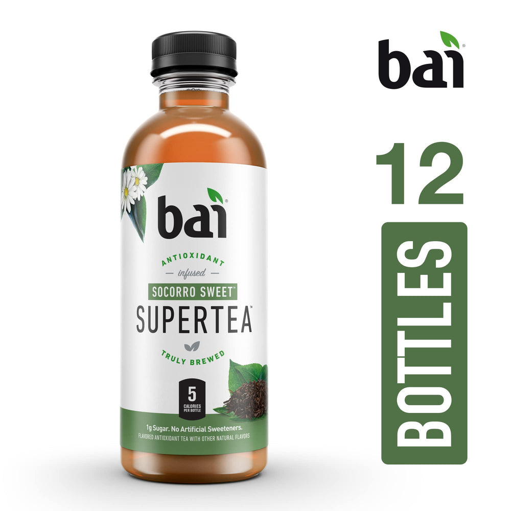 Bai Socorro Sweet packaging case emphasizing kosher and gluten-free labeling