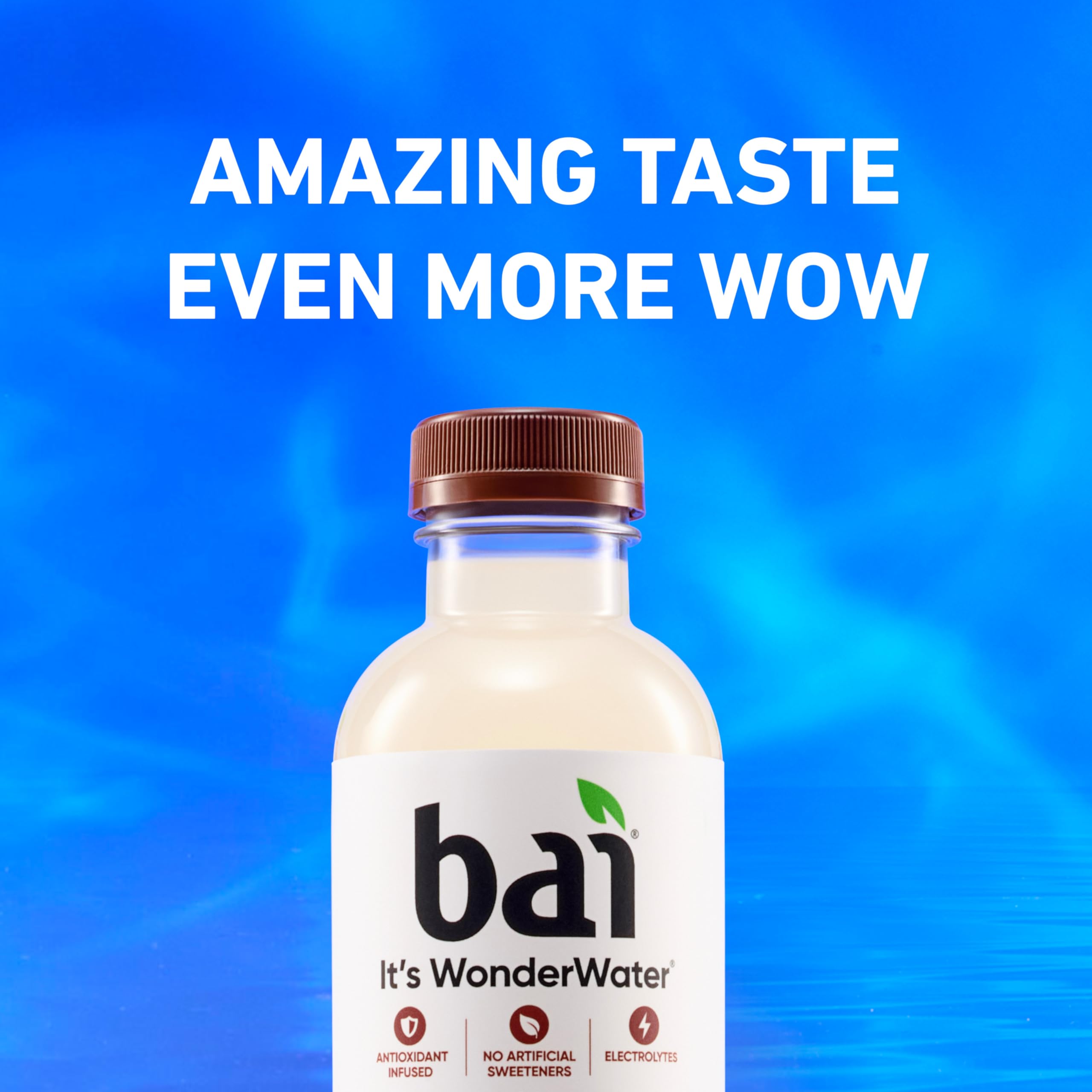 Bai Stevia-sweetened water signals no artificial sweeteners.