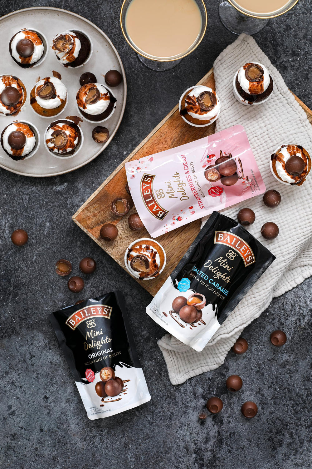 Baileys Chocolate Mini Delights salted caramel packaging display looks gift-ready