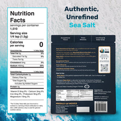 Baja Gold Signature Mineral Sea Salt crystal close-up shows natural grain texture