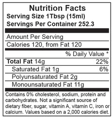 Baja Precious High Oleic Sunflower Oil label highlights expeller pressed, non-GMO quality for recipes.