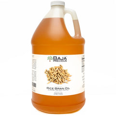 Baja Precious Rice Bran Oil gallon bottle front view for home cooking