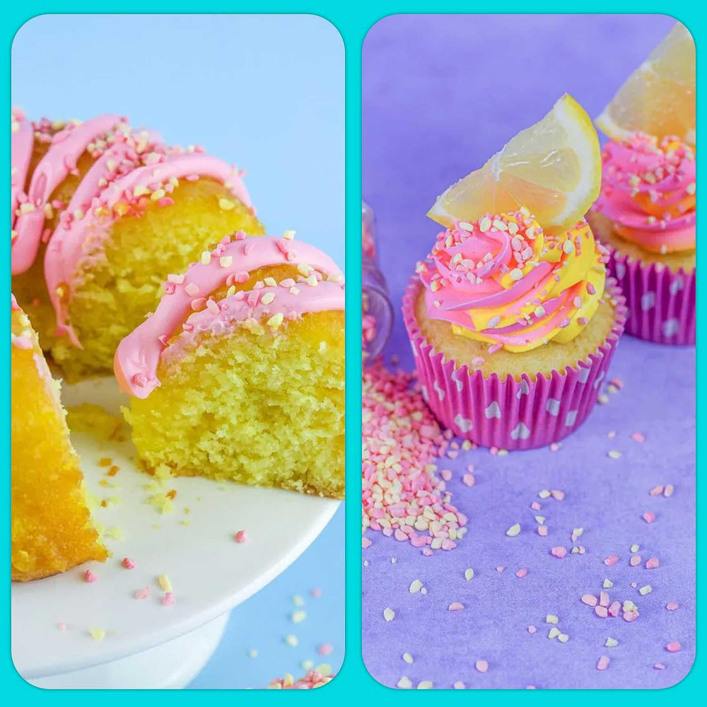 BakeBright Cotton Candy Ice Cream Bars Topping delivers candy crunch for party desserts